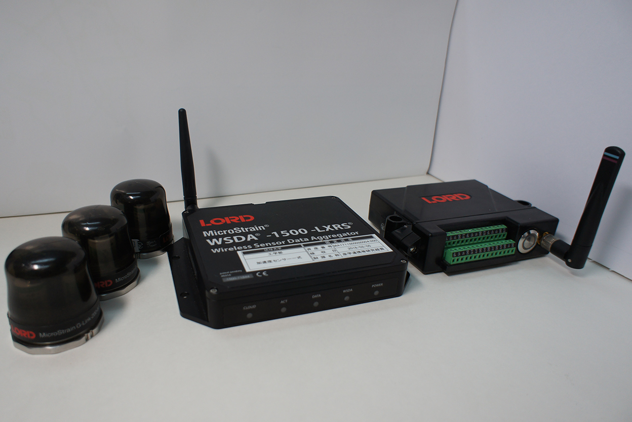 無線加速度・ひずみセンサ（WSDA-1500-LXRS, V-LINK-200, G-LINK-200）